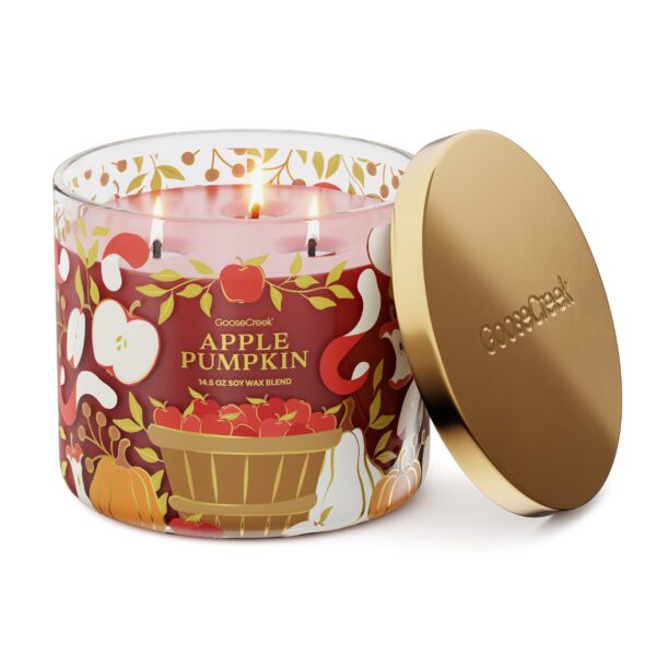 Apple Pumpkin 3-Wick Candle - Image 2
