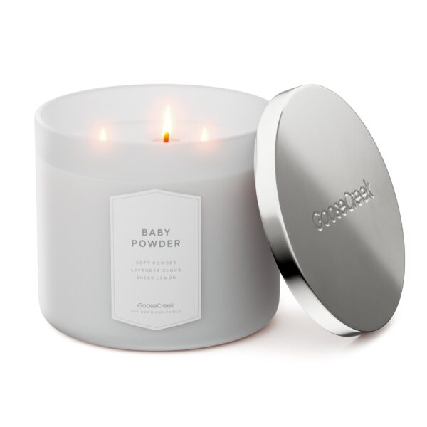 Baby Powder 3-Wick Candle - Image 2