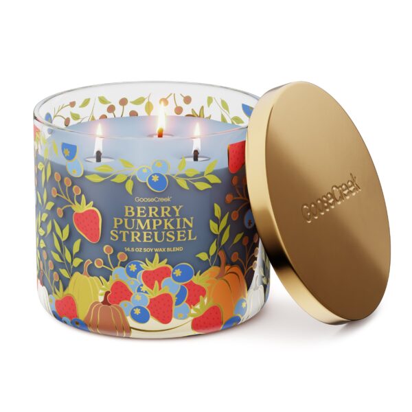 Berry Pumpkin Streusel 3-Wick Candle - Image 2