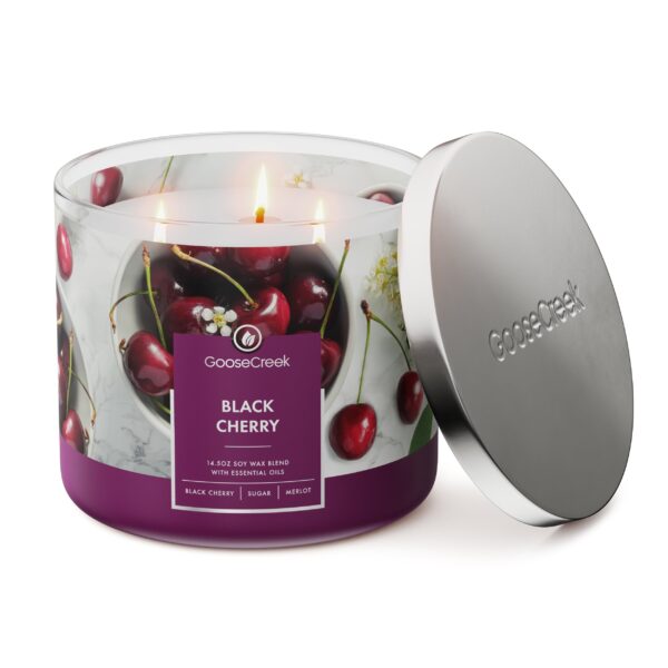 Black Cherry 3-Wick Candle - Image 2