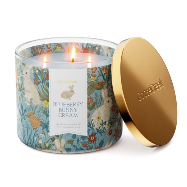 Blueberry Bunnycream Large 3-Wick Candle - Image 2
