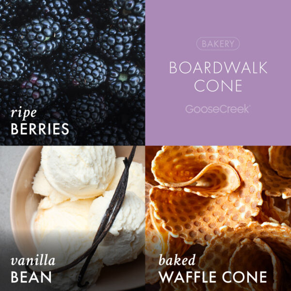 Boardwalk Cone 3-Wick Candle - Image 3