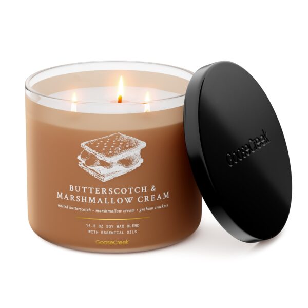Butterscotch & Marshmallow Cream 3-Wick Candle - Image 2