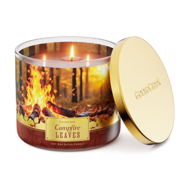 Campfire Leaves 3-Wick Candle - Image 2