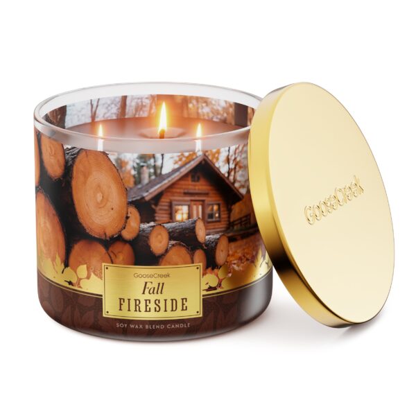 Fall Fireside Cuddle 3-Wick Candle - Image 2