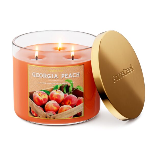 Georgia Peach 3-Wick Candle - Image 2