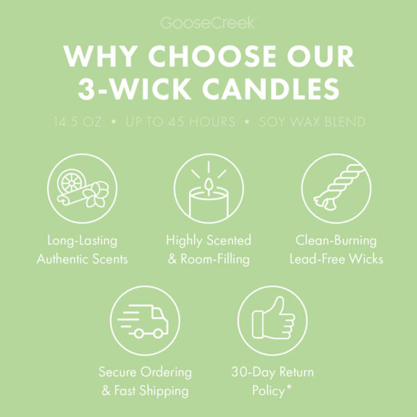Green Grass & Apple 3-Wick Candle - Image 4