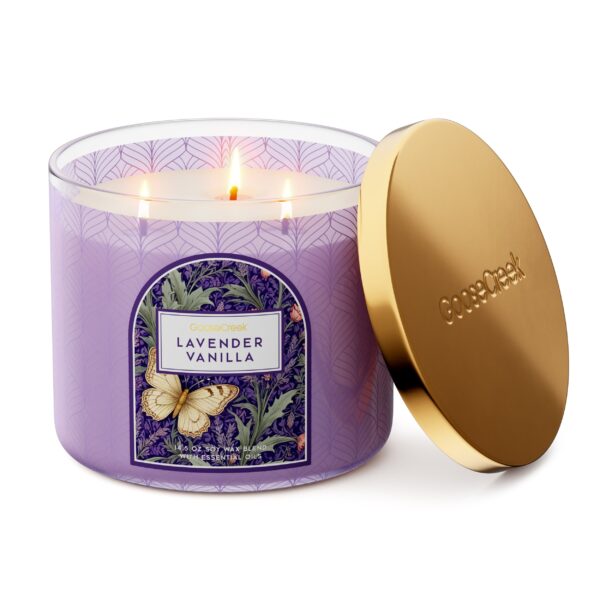 Lavender Vanilla 3-Wick Candle - Image 2