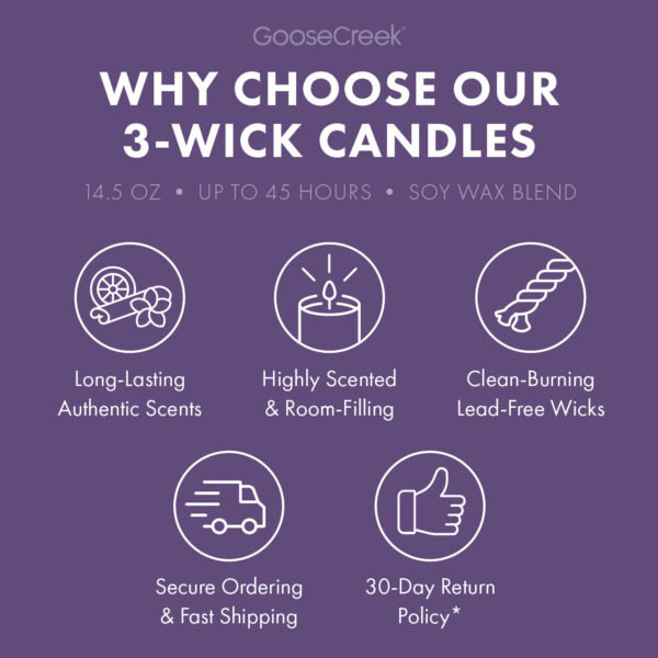 Lavender Vanilla 3-Wick Candle - Image 4