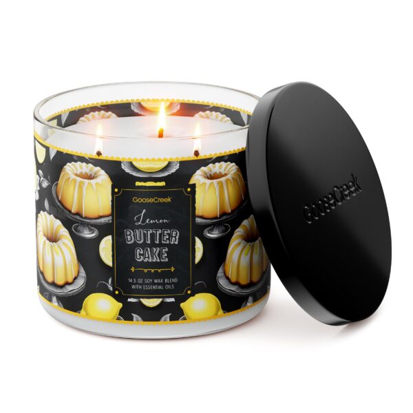 Lemon Butter Cake 3-Wick Candle - Image 2
