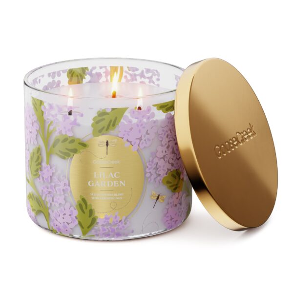 Lilac Garden 3-Wick Candle - Image 2