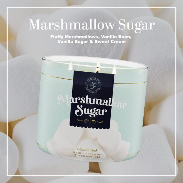 Marshmallow Sugar 3-Wick Candle - Image 2