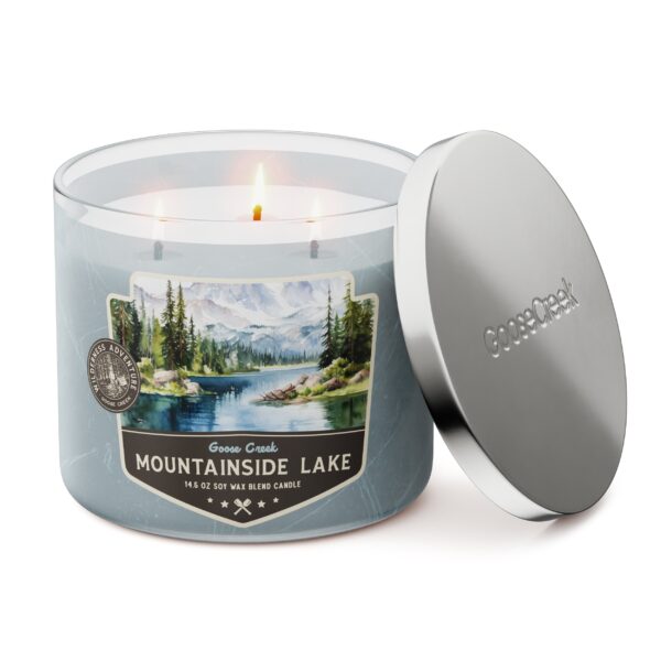 Mountainside Lake 3-Wick Candle - Image 2