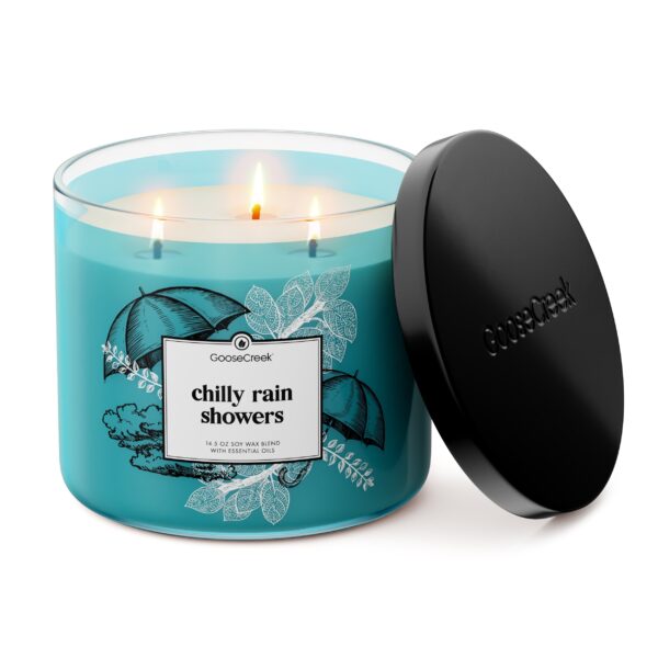 Odor Eliminating Chilly Rain Showers 3-Wick Candle - Image 2