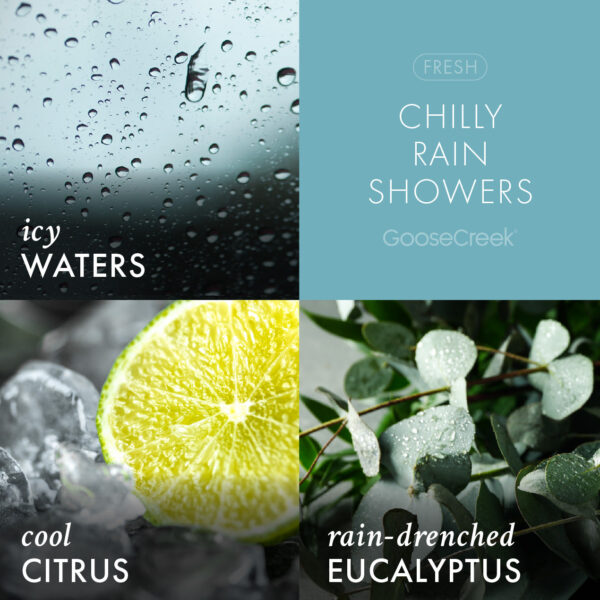 Odor Eliminating Chilly Rain Showers 3-Wick Candle - Image 3