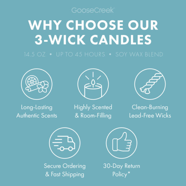 Odor Eliminating Chilly Rain Showers 3-Wick Candle - Image 5