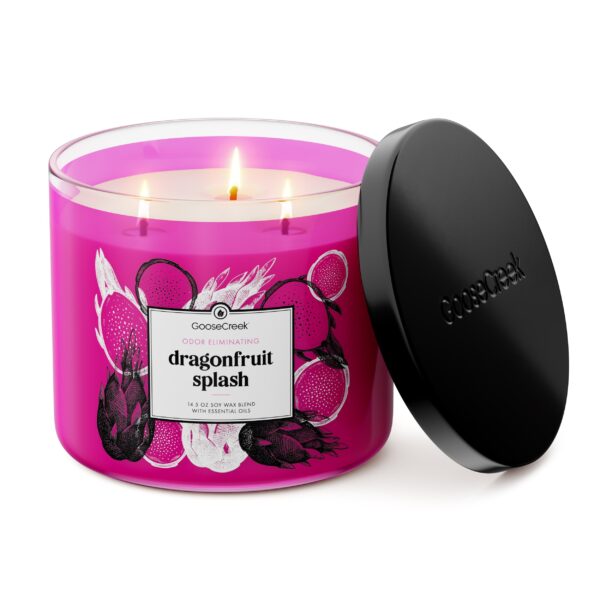 Odor Eliminating Dragonfruit Splash 3-Wick Candle - Image 2