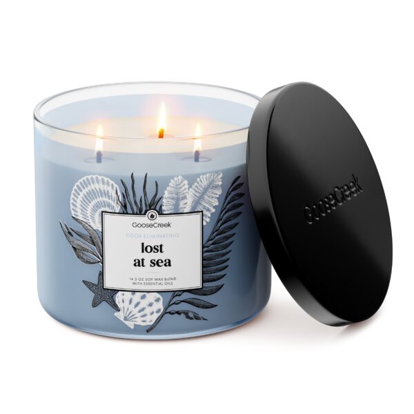 Odor Eliminating Lost at Sea 3-Wick Candle - Image 2