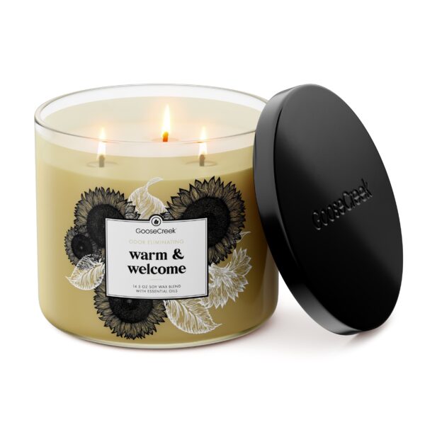 Odor Eliminating Warm & Welcome 3-Wick Candle - Image 2