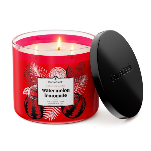 Odor Eliminating Watermelon Lemonade 3-Wick Candle - Image 2