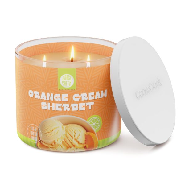 Orange Cream Sherbet 3-Wick Candle - Image 2