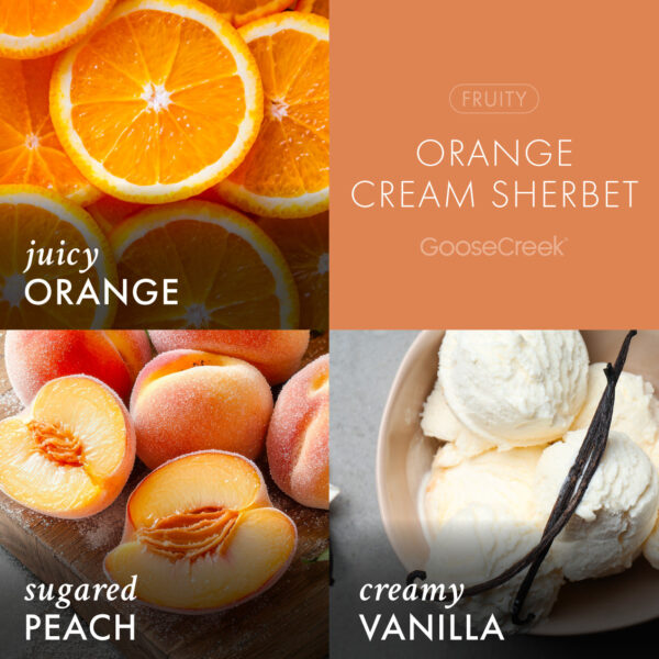 Orange Cream Sherbet 3-Wick Candle - Image 3