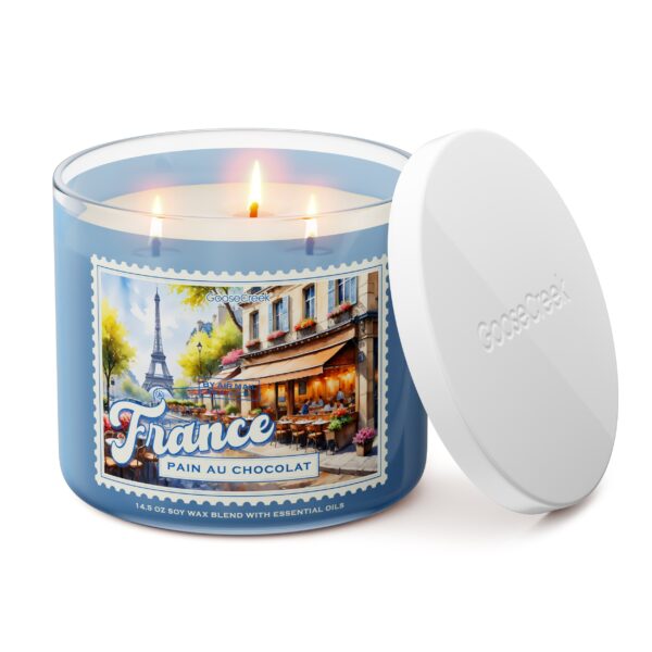 Pain au Chocolat France 3-Wick Candle - Image 2