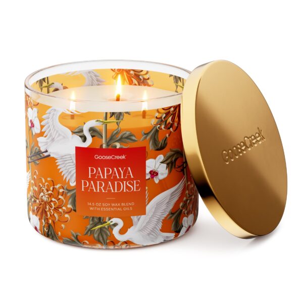 Papaya Paradise 3-Wick Candle - Image 2