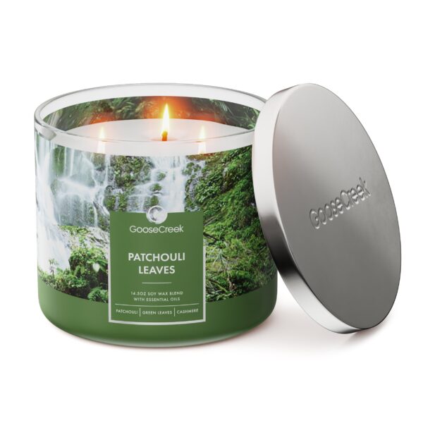 Patchouli Leaves 3-Wick Candle - Image 2