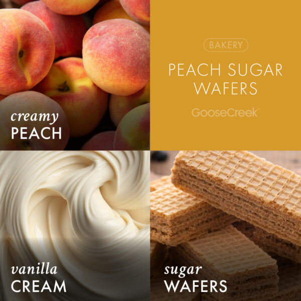 Peach Sugar Wafer Large 3-Wick Candle - Image 3