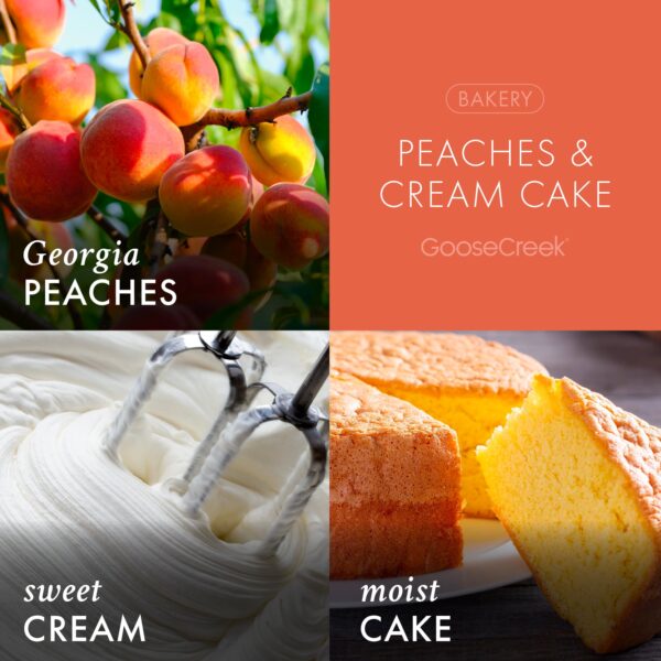 Peaches & Cream Cake 3-Wick Candle - Image 3