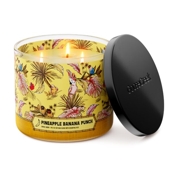 Pineapple Banana Punch 3-Wick Candle - Image 2