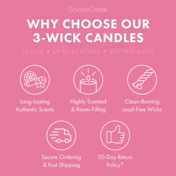 Pink Beach 3-Wick Candle - Image 4