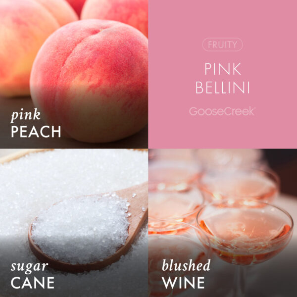 Pink Bellini Large 3-Wick Candle - Image 3