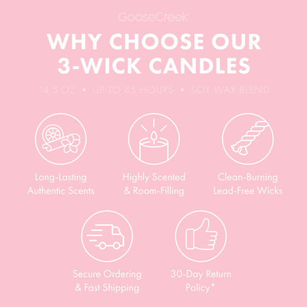 Pink Bubble Gum 3-Wick Candle - Image 4