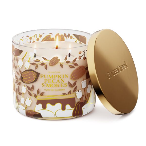 Pumpkin Pecan S'mores 3-Wick Candle - Image 2