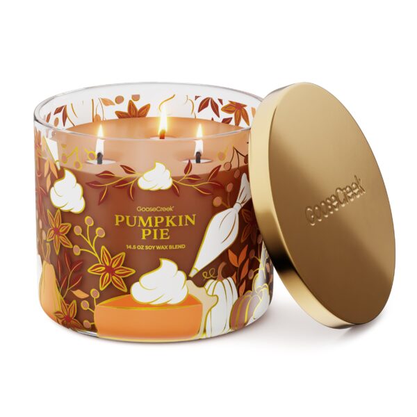 Pumpkin Pie 3-Wick Candle - Image 2