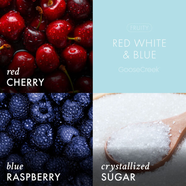 Red, White & Blue 3-Wick Candle - Image 3