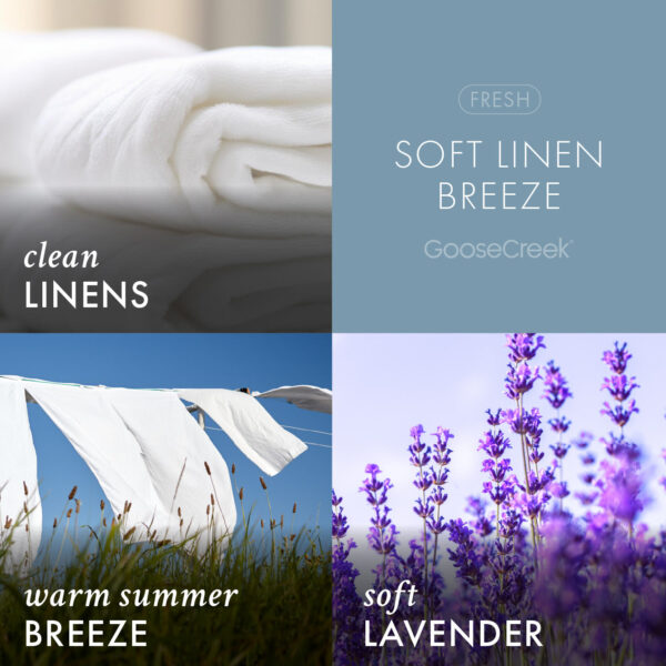 Soft Linen Breeze  3-Wick Candle - Image 3