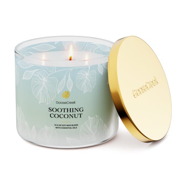 Soothing Coconut 3-Wick Candle - Image 2
