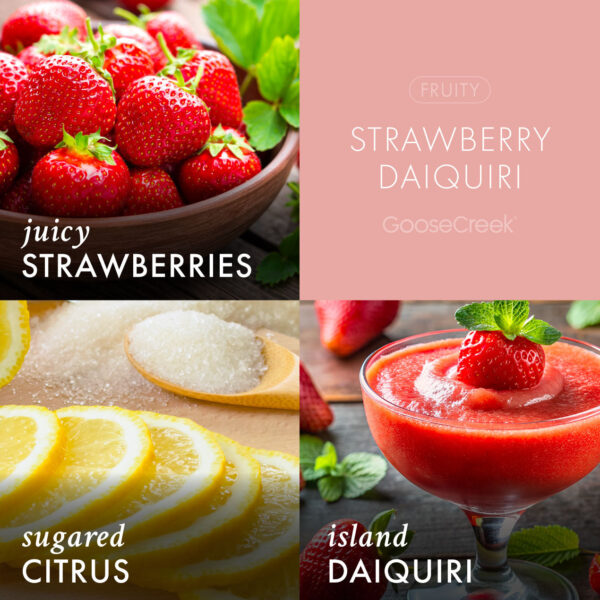 Strawberry Daiquiri 3-Wick Candle - Image 3