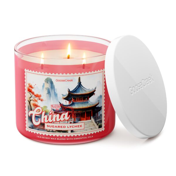 Sugared Lychee China 3-Wick Candle - Image 2