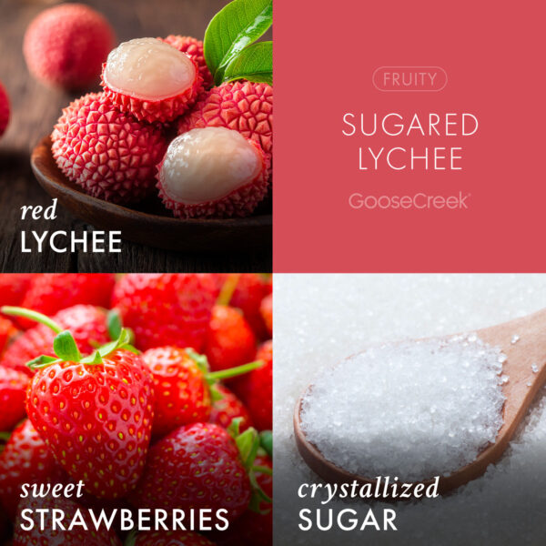 Sugared Lychee China 3-Wick Candle - Image 3
