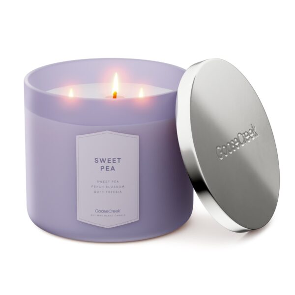 Sweet Pea Large 3-Wick Candle - Image 2