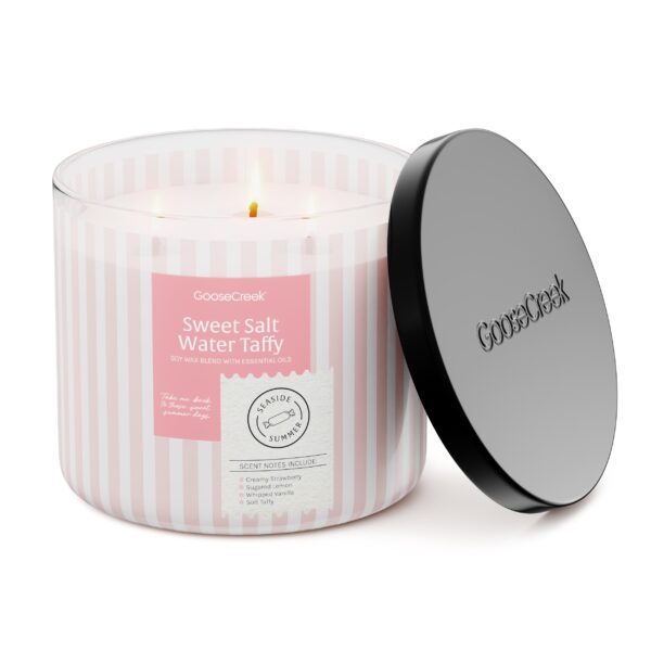 Sweet Salt Water Taffy 3-Wick Candle - Image 2