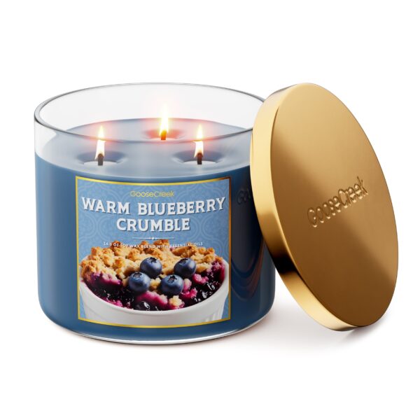 Warm Blueberry Crumble 3-Wick Candle - Image 2