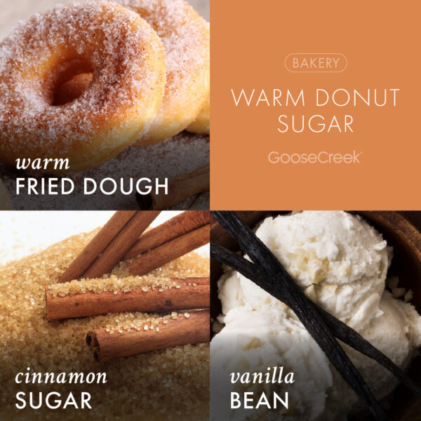 Warm Donut Sugar 3-Wick Candle - Image 3