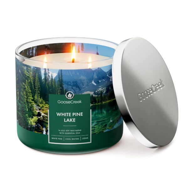 White Pine Lake Large 3-Wick Candle - Image 2