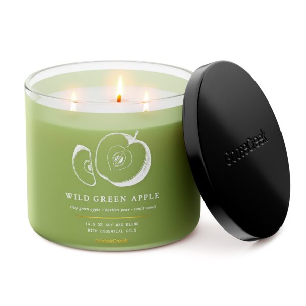 Wild Green Apple 3-Wick Candle - Image 2